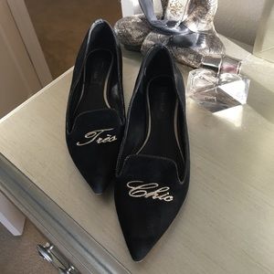 Très chic Velvet Flats
